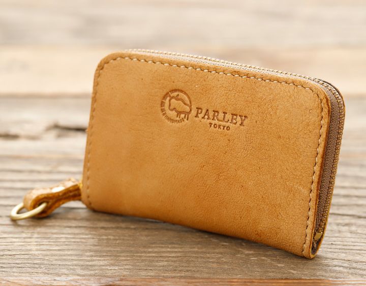 エルク革ラウンドミニ財布 - コンパクトで使いやすい本革アイテム